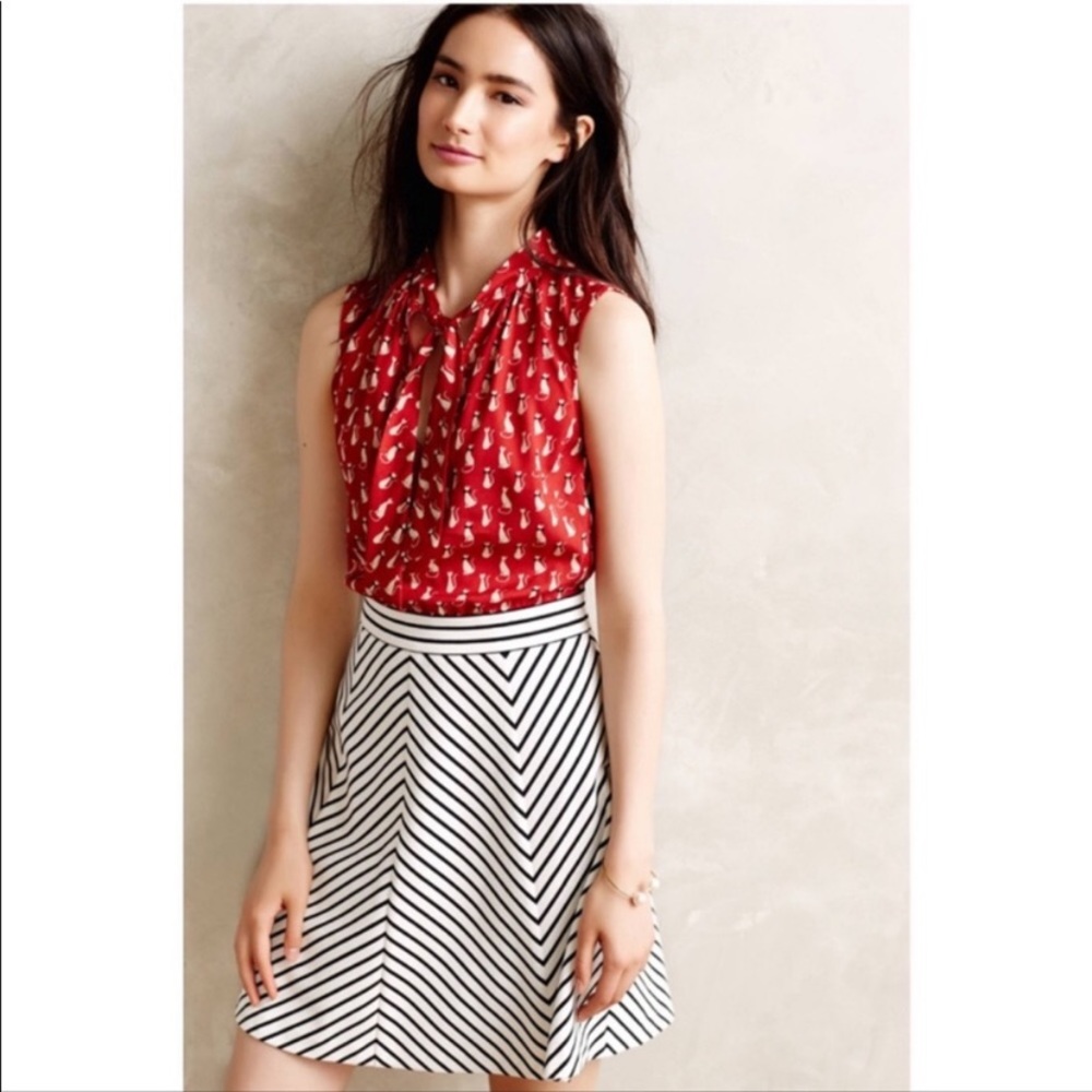 Anthropologie Tabitha Size 12 Gatto Cat Dress RARE